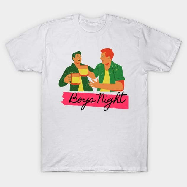 Boys Night Out Beer Together T-Shirt by TTWW Studios